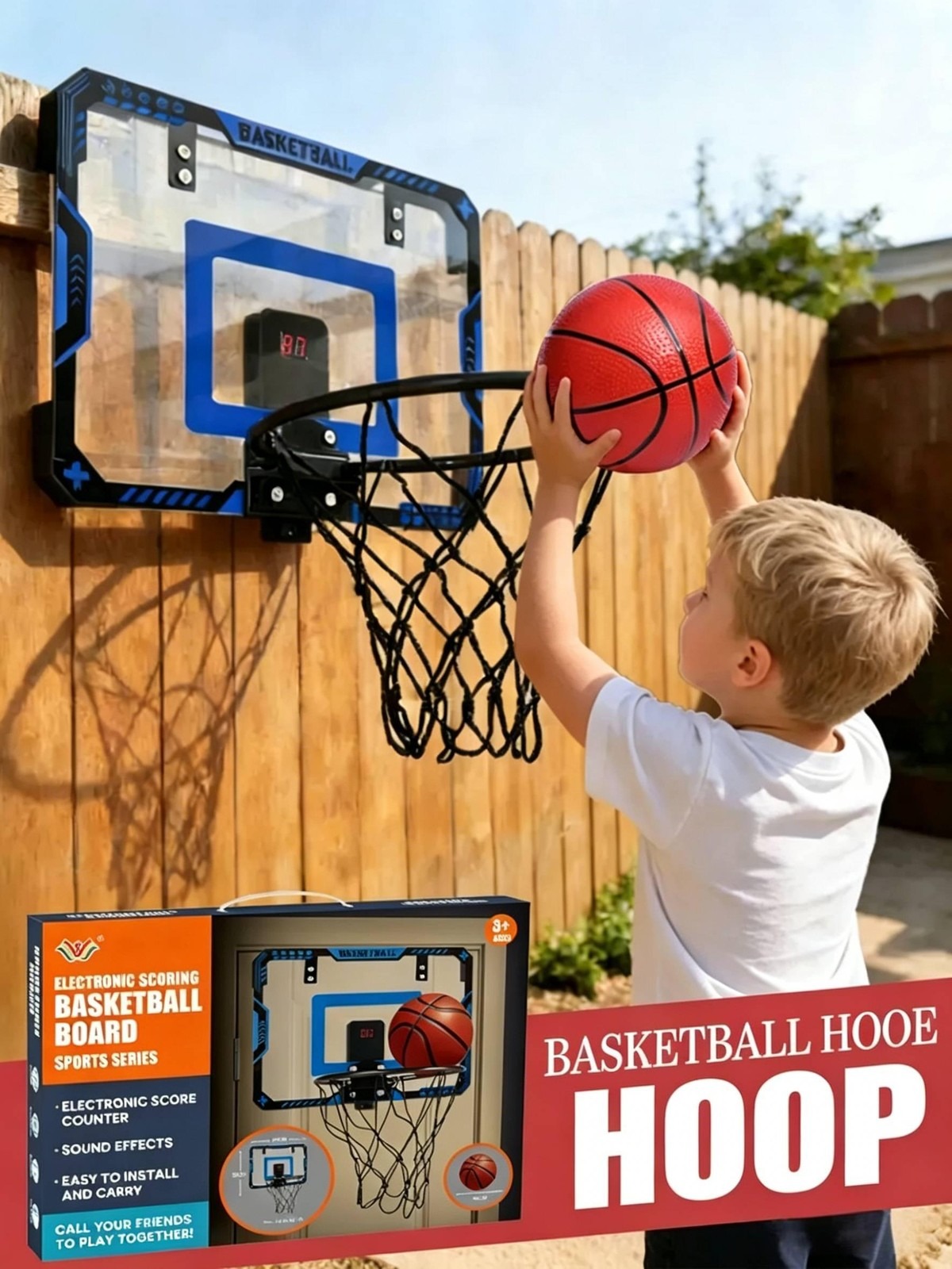 Board Game Ranking - Panier de basket-ball mural pour enfants,