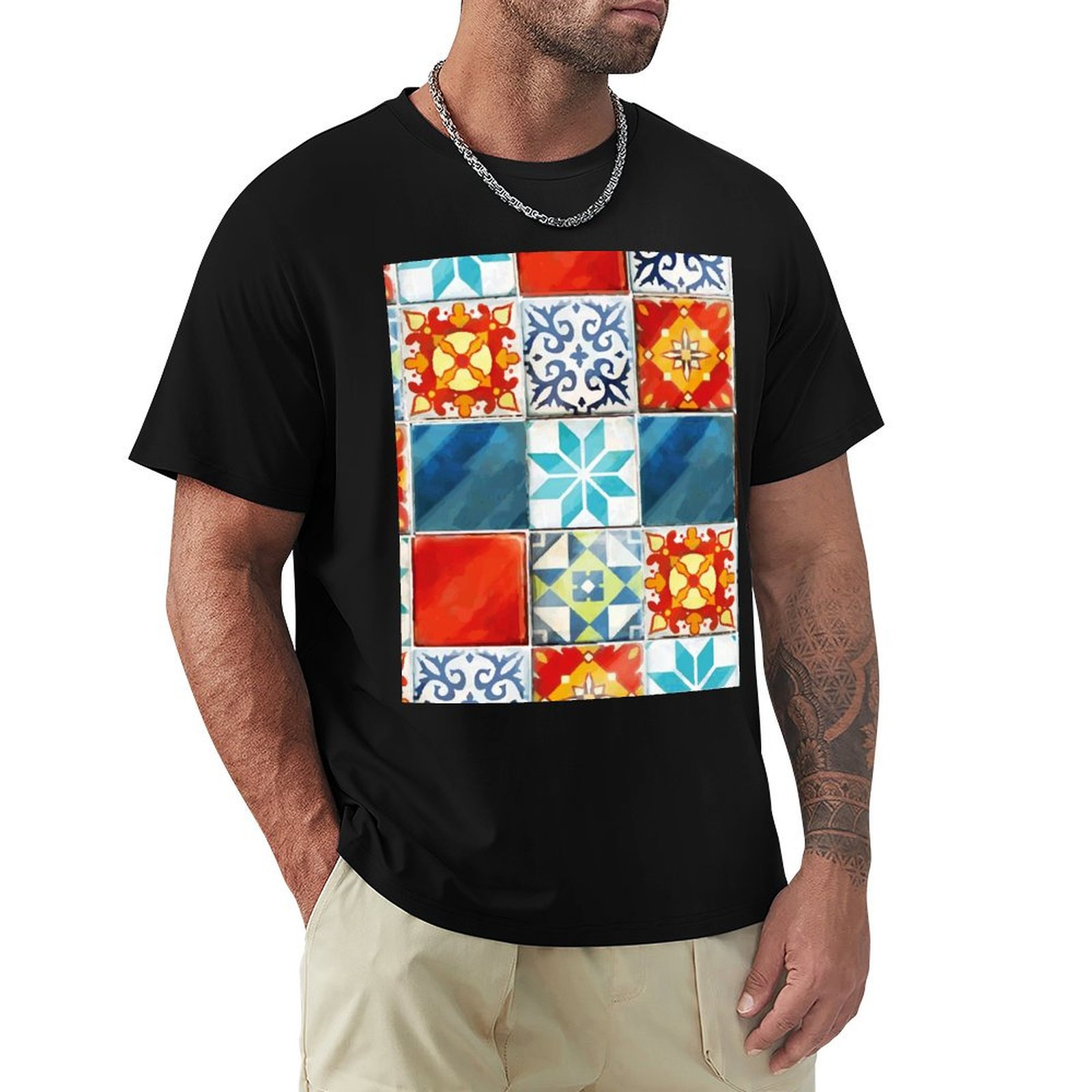 Board Game Azul - T-shirt confortable à col rond avec