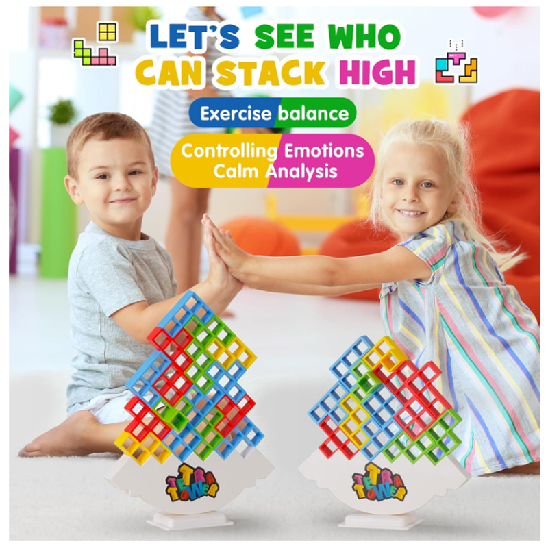 Board Game Saboteur - Tour Tetris 3D, jouets empilables d'équilibrage,