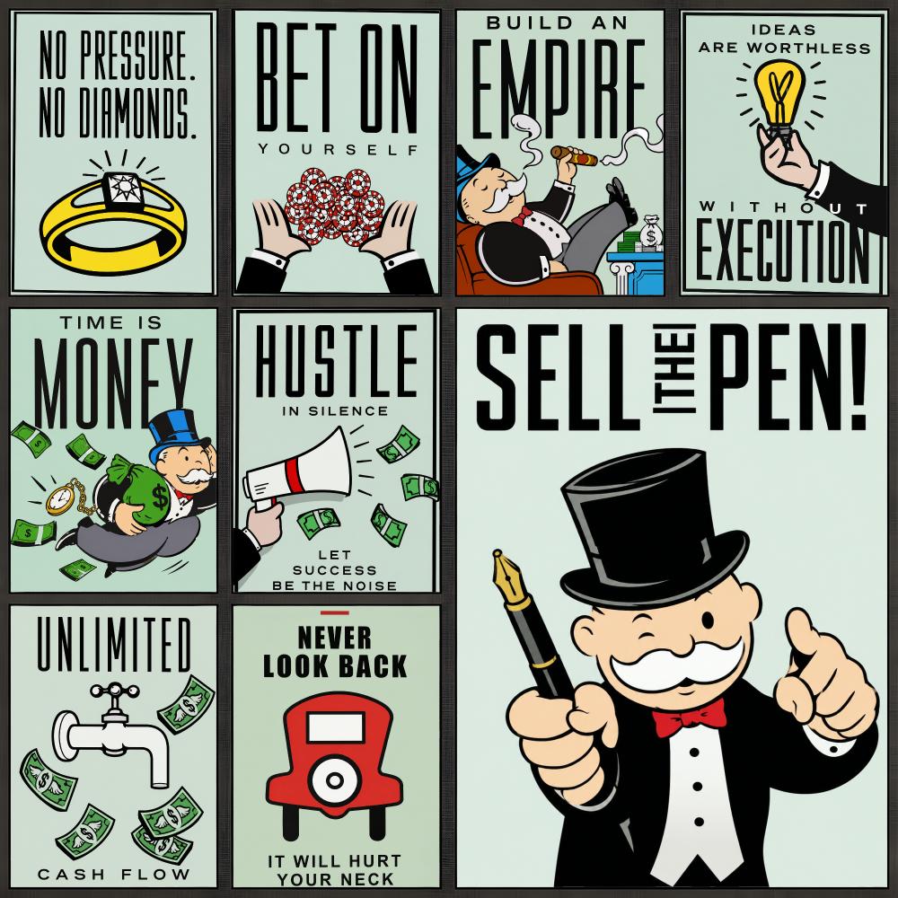 Board Game Monopoli - Affiche de jeu de société Monopoly