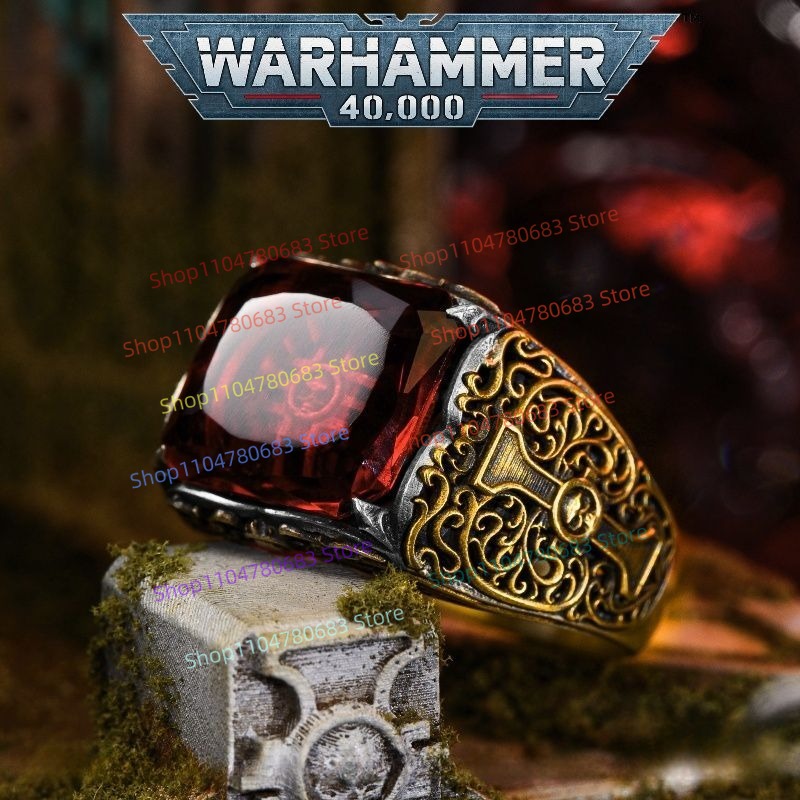 Board Game War - Bague ajustable Inquisiteur 40K, Bague sceau