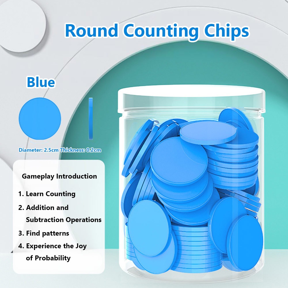 Board Game Quiz - 100 jetons de comptage en plastique
