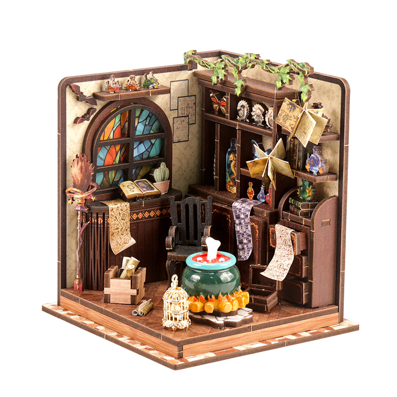 Miniature Terrain Set - Kit de modèle Miniature en bois,