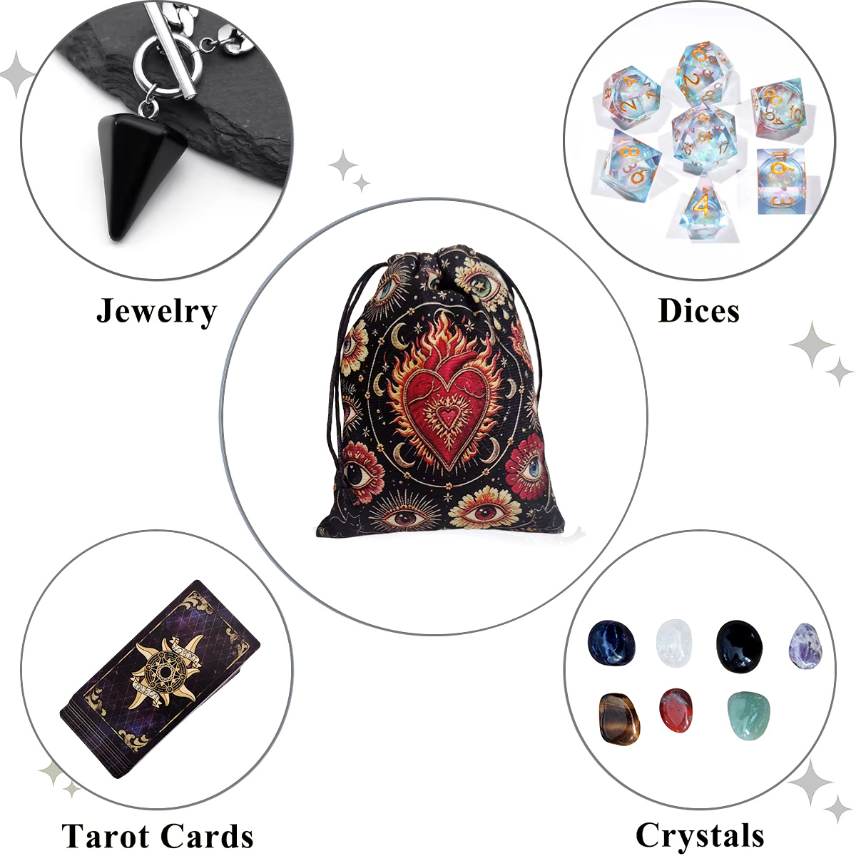 Sac de rangement en velours po - Board Game Holis avis et prix