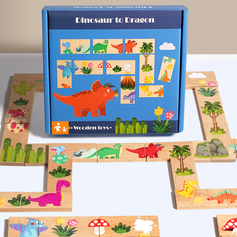 Domino dinosaure en bois, éche - Board Game Monopoli avis et prix