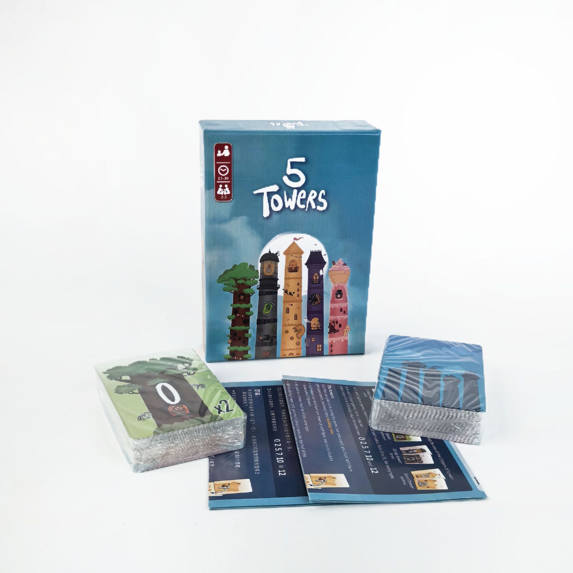 5 tours stratégie empilage tou - Board Game For 5 Players avis et prix